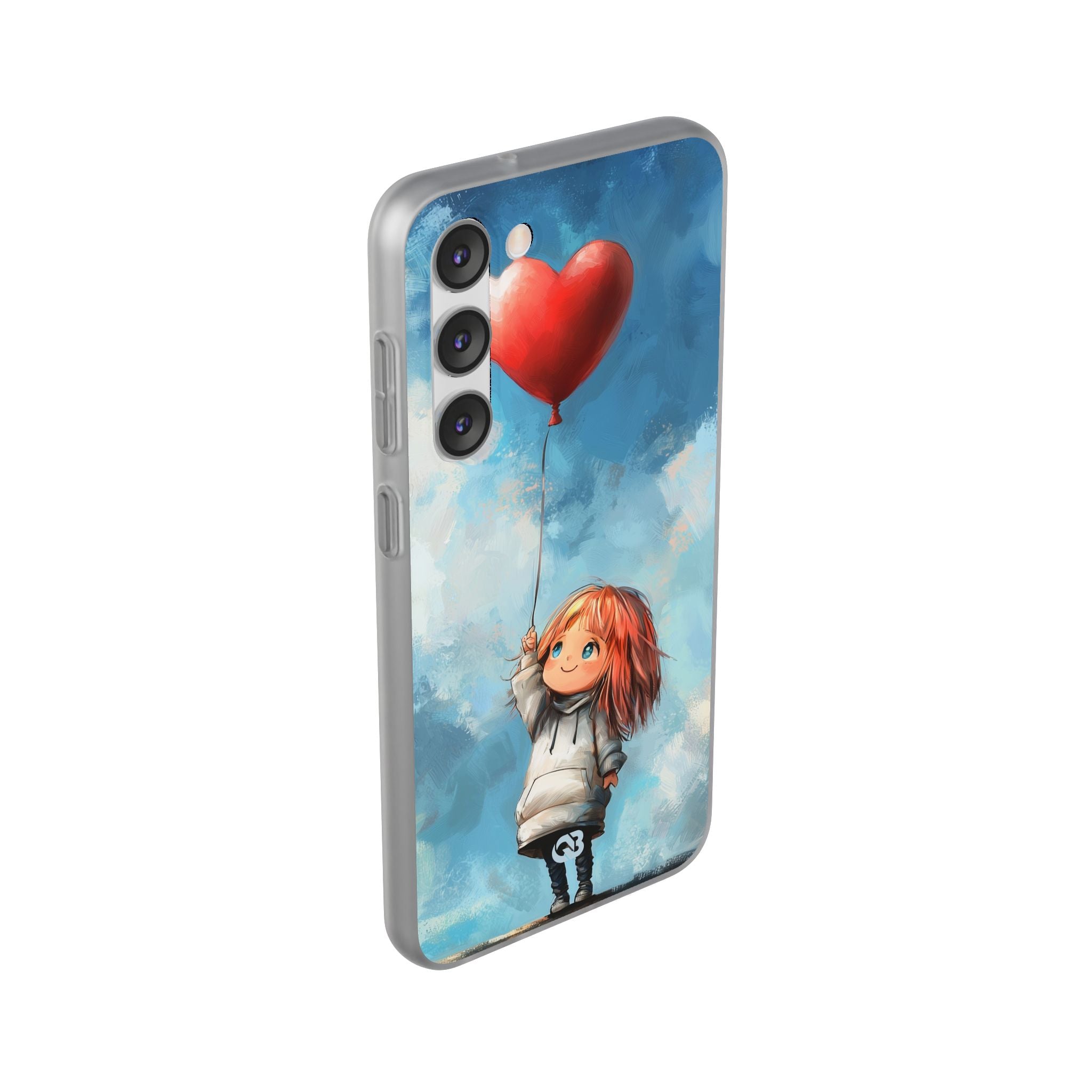 Crimson Heart Sky · Soft Phone Case for Samsung