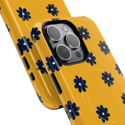 Navy Daisy Mustard · Tough+ Phone Case for iPhone · Magsafe