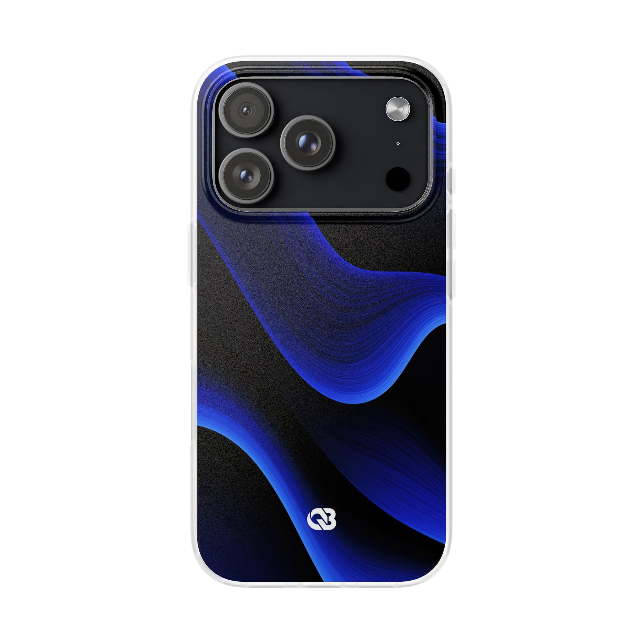 Blue Lite Phone Case for iPhone - Electric Cobalt Flow