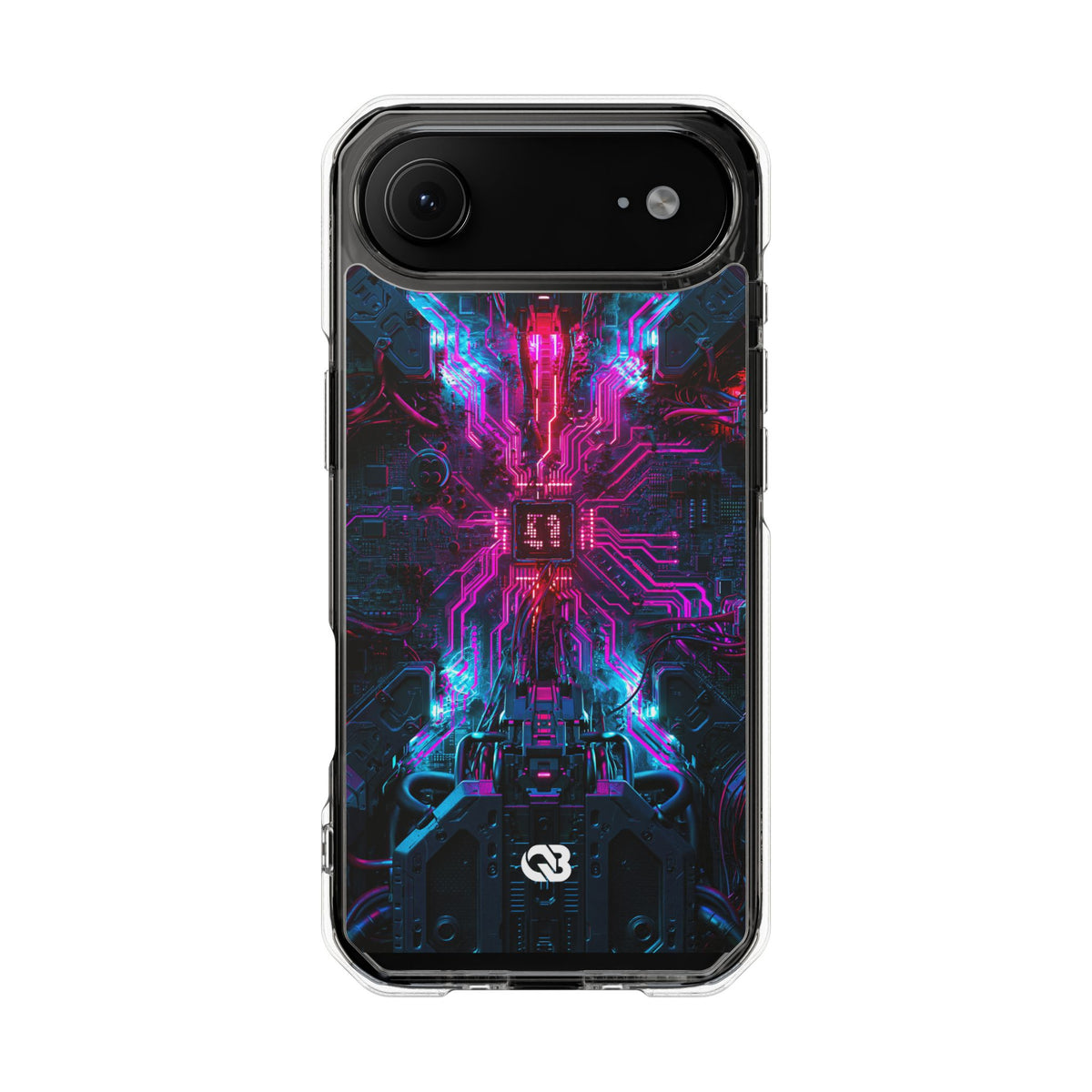 Neural Circuit Core · Clear Impact Magnetic Phone Case for iPhone ·  Black