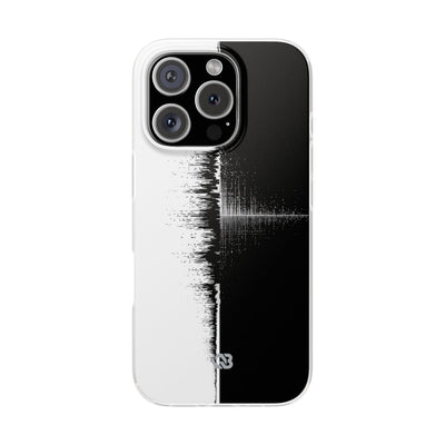 Black Lite Phone Case for iPhone - Static Signal Split