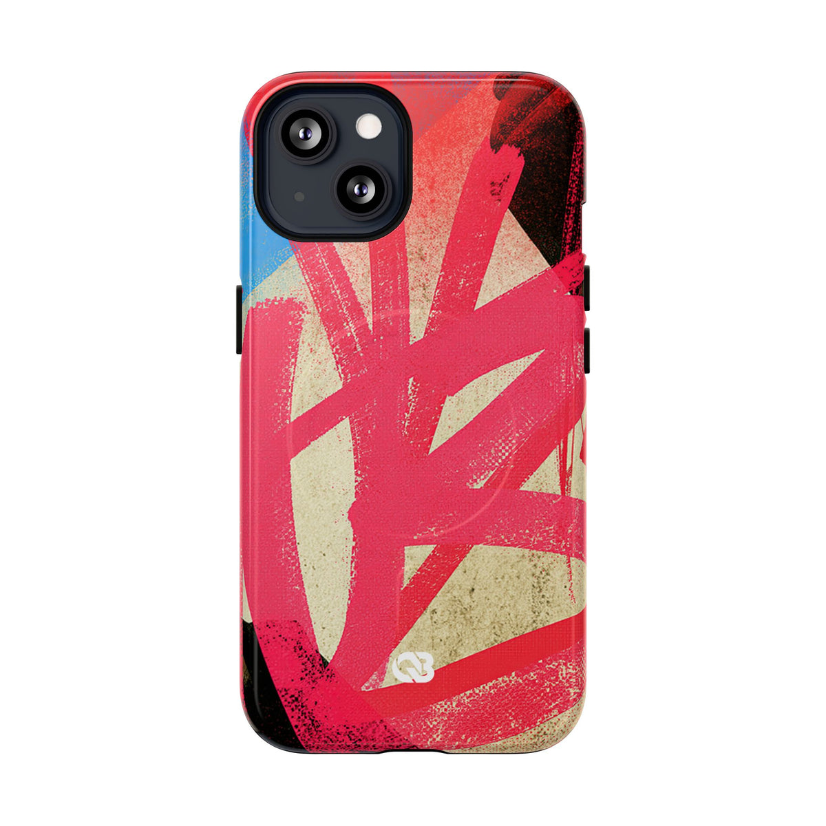 Neon Spray Tag · Tough 2.0 Magnetic Phone Case for iPhone · Pink