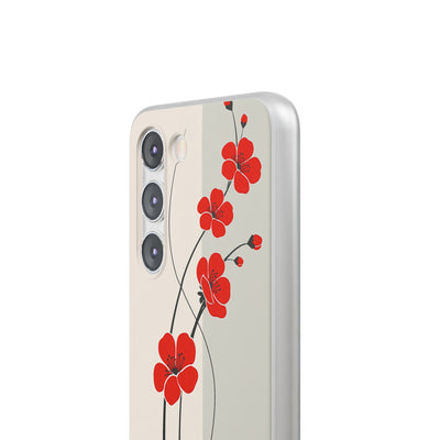 Red Lite Phone Case for Samsung - Crimson Plum Ink