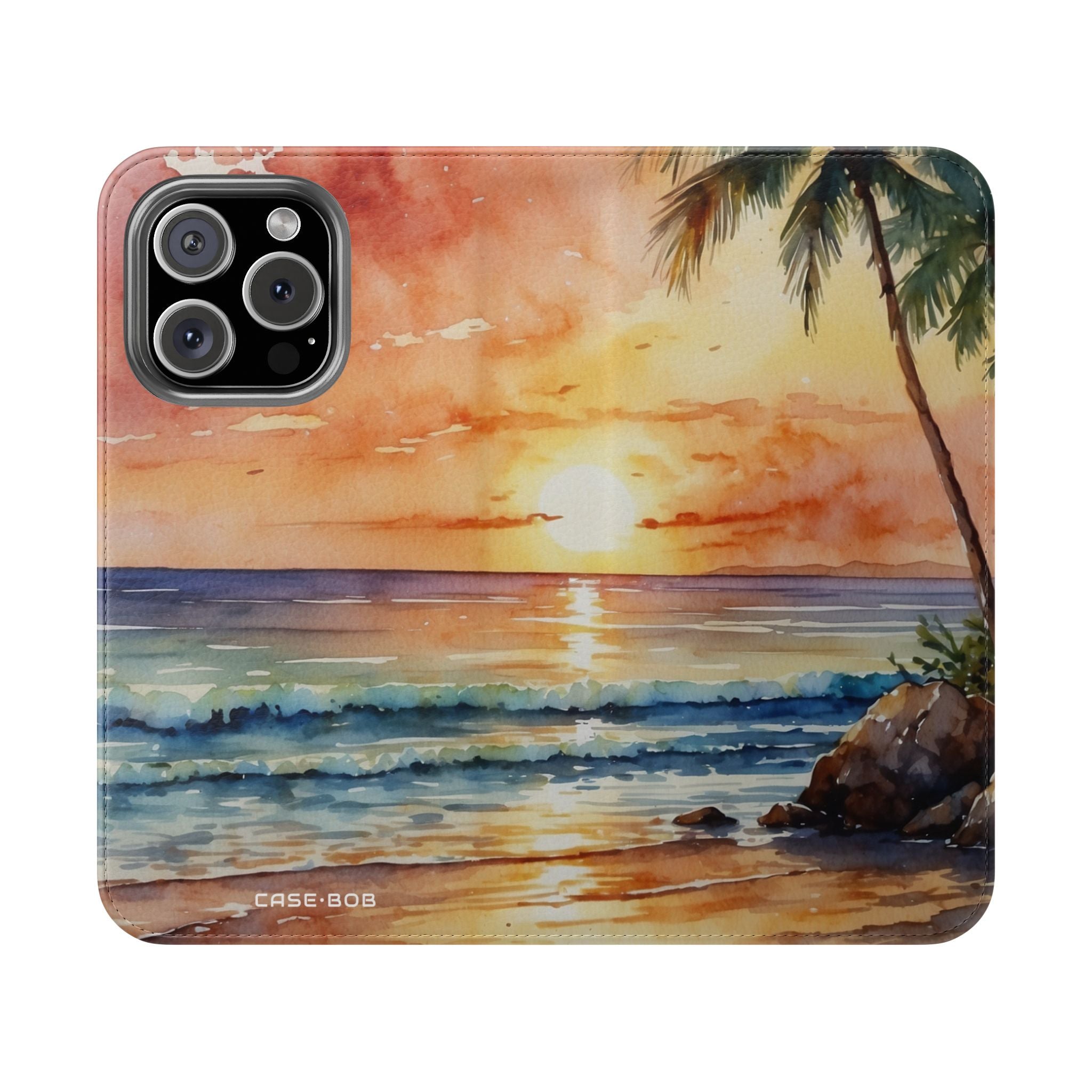 Golden Palm Sunset - iPhone 16 Pro Case - Wallet