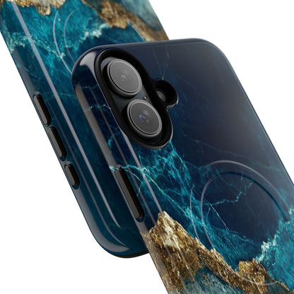 Gezacktes Gold Split iPhone 16 Plus Case - Tough+