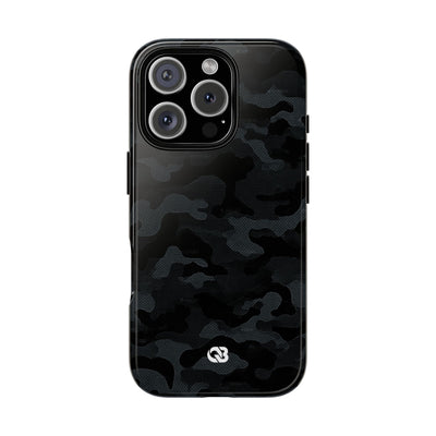 Blackout Urban Camo · Tough Phone Case for iPhone · Black