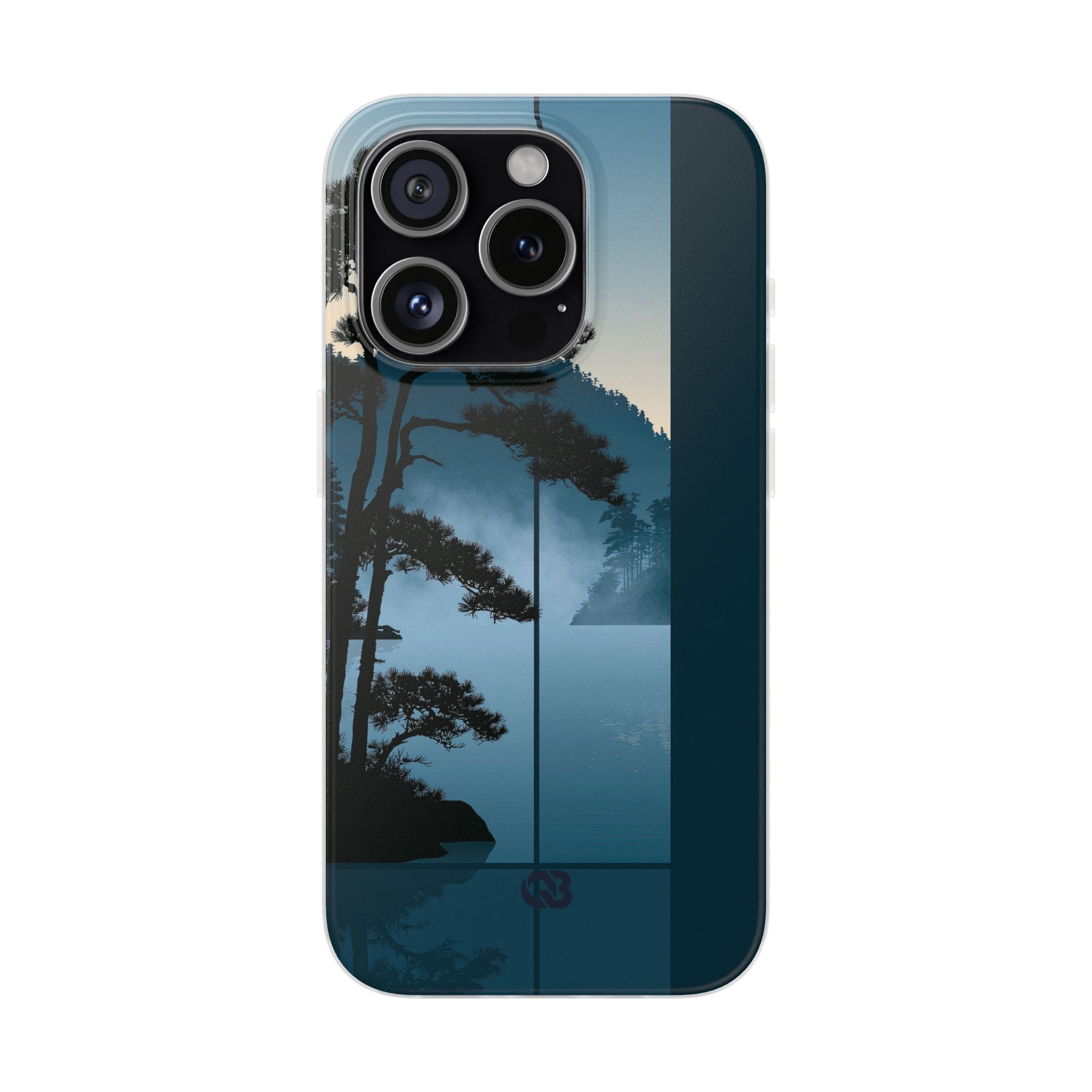 Blue Lite Phone Case for iPhone - Kyoto Mist Pine