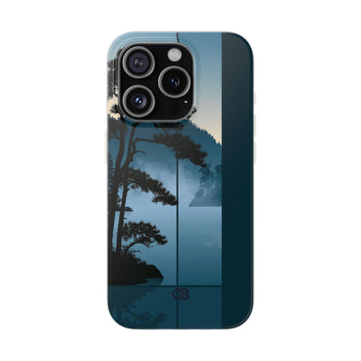 Blue Lite Phone Case for iPhone - Kyoto Mist Pine