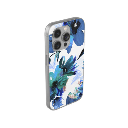 Blue Blossom Radiance iPhone 14 Pro Case - Soft