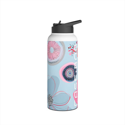 Outlined Bloom Radiance - Stainless Steel Water Bottle