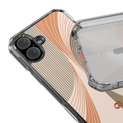 Orange Impact MagSafe Phone Case for iPhone - Desert Arc Horizon