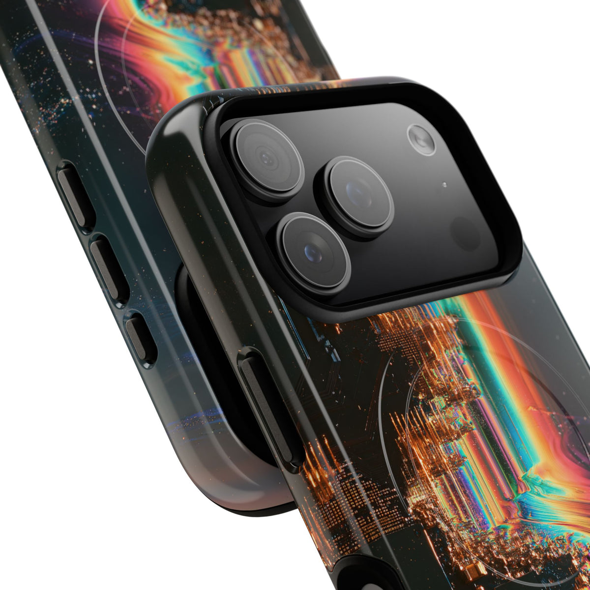 Prismatic Circuit · Tough 2.0 Magnetic Phone Case for iPhone · Black