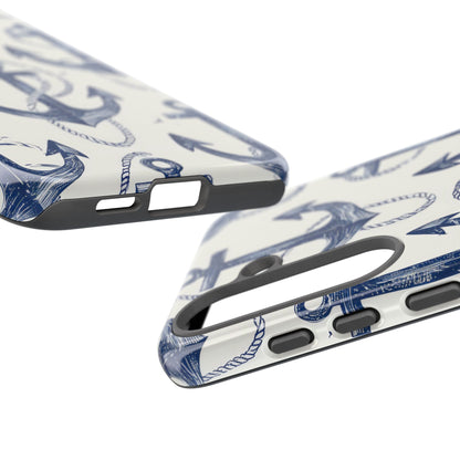 Laivastonsininen ankkurilenkki Samsung S25 Plus -kova suojakotelo