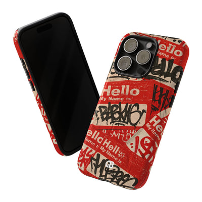 Slap Tag Collage · Tough Phone Case for iPhone · Red