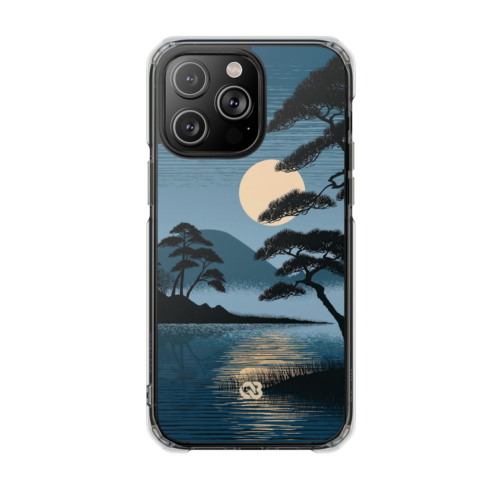 Blue Impact MagSafe Phone Case for iPhone - Midnight Kyoto Pine