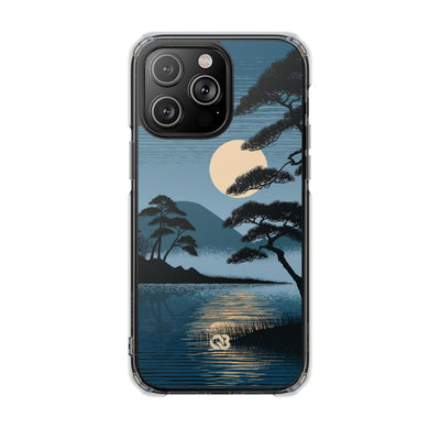 Blue Impact MagSafe Phone Case for iPhone - Midnight Kyoto Pine