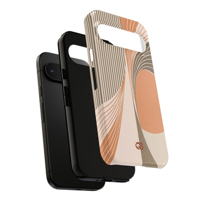 Orange Tough Phone Case for Google Pixel - Desert Arc Horizon
