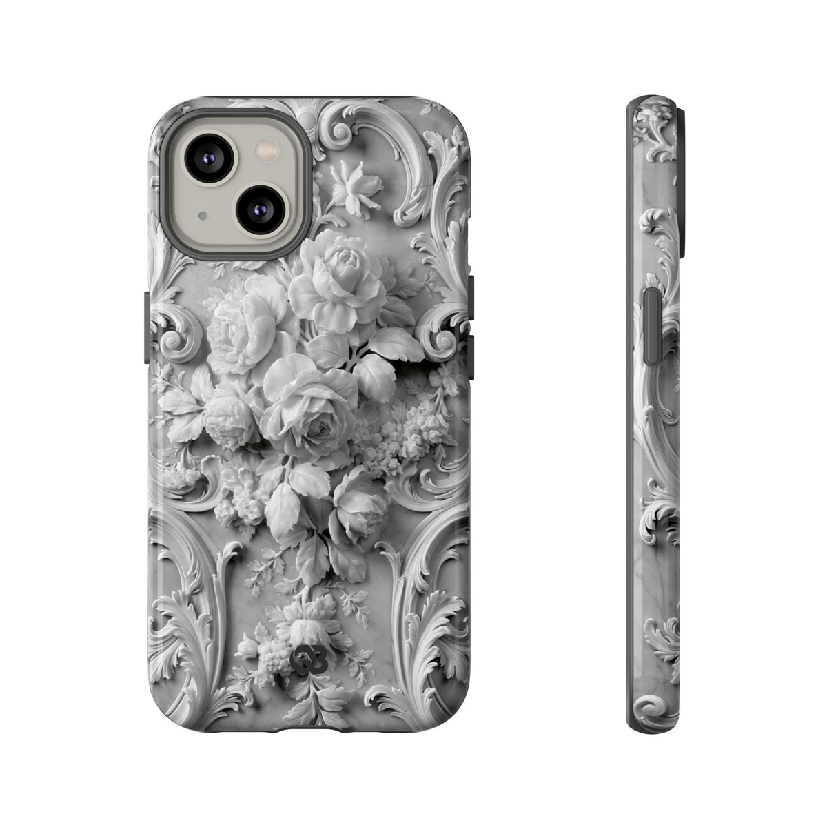 Rococo Marble Rose · Tough Phone Case for iPhone · White