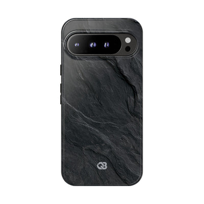 Black Tough Phone Case for Google Pixel - Midnight Slate Ridge