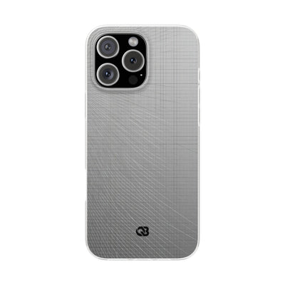 Grey Lite Phone Case for iPhone - Chrome Mesh Warp