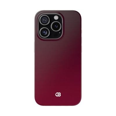 Red Lite Phone Case for iPhone - Deep Sangria Gradient