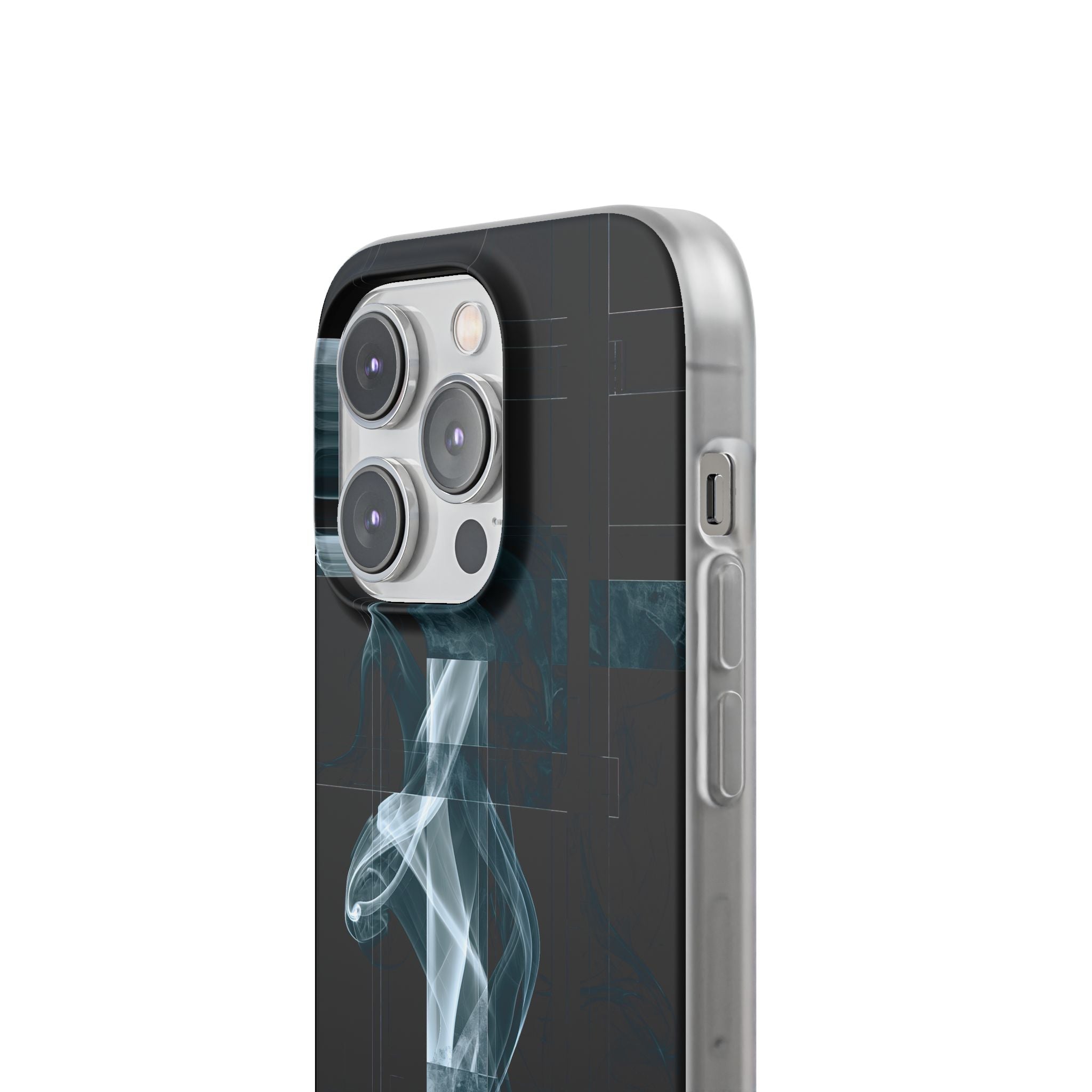 Black Lite Phone Case for iPhone - Arctic Vapor Grid