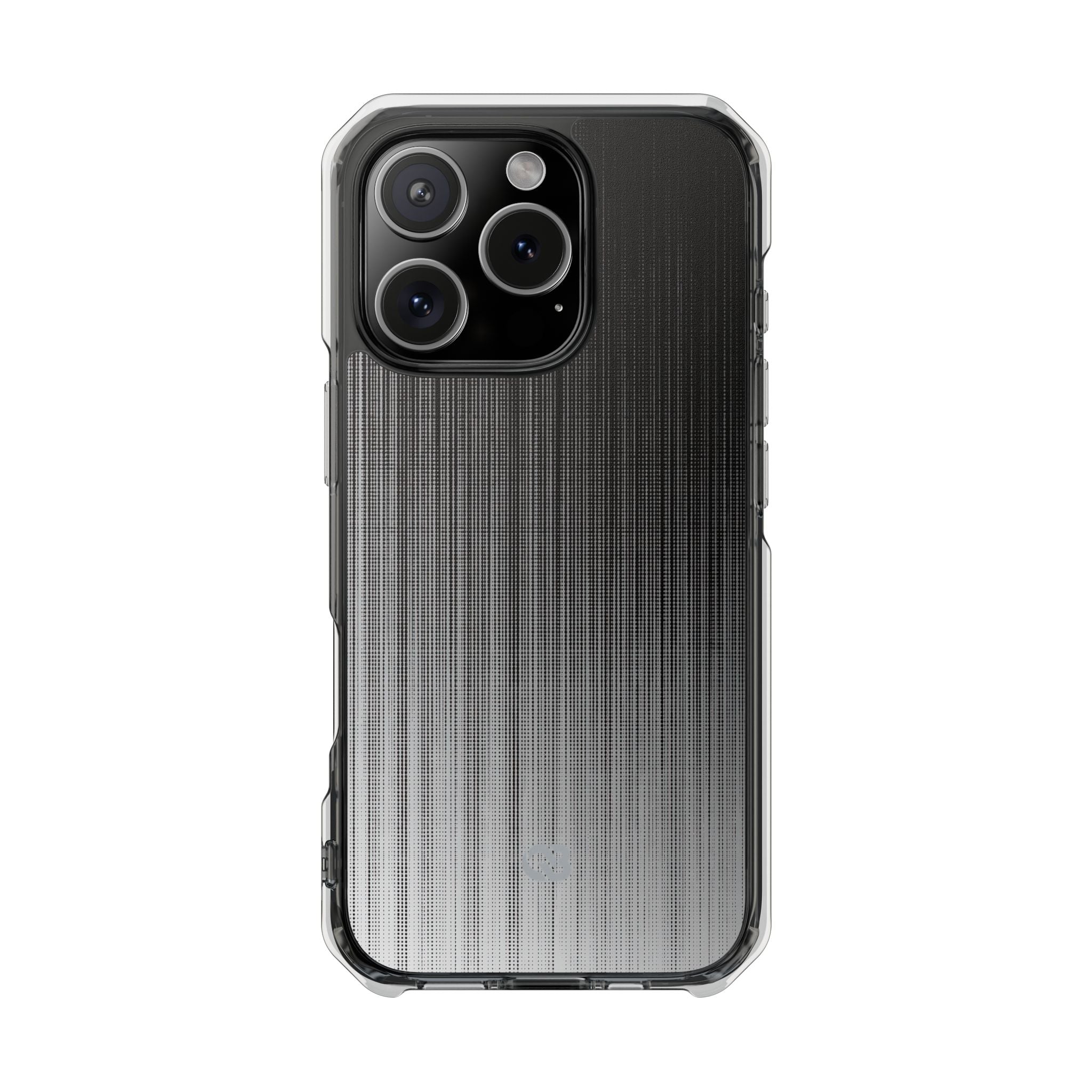 Grey Impact MagSafe Phone Case for iPhone - Static Vertical Dither