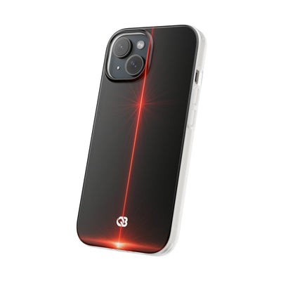 Red Lite Phone Case for iPhone - Crimson Flare Vector