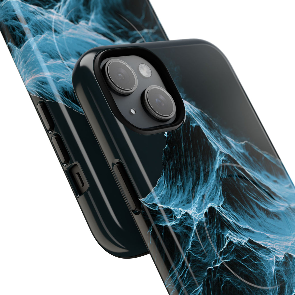 Nordic Frost Peak · Tough 2.0 Magnetic Phone Case for iPhone · Blue