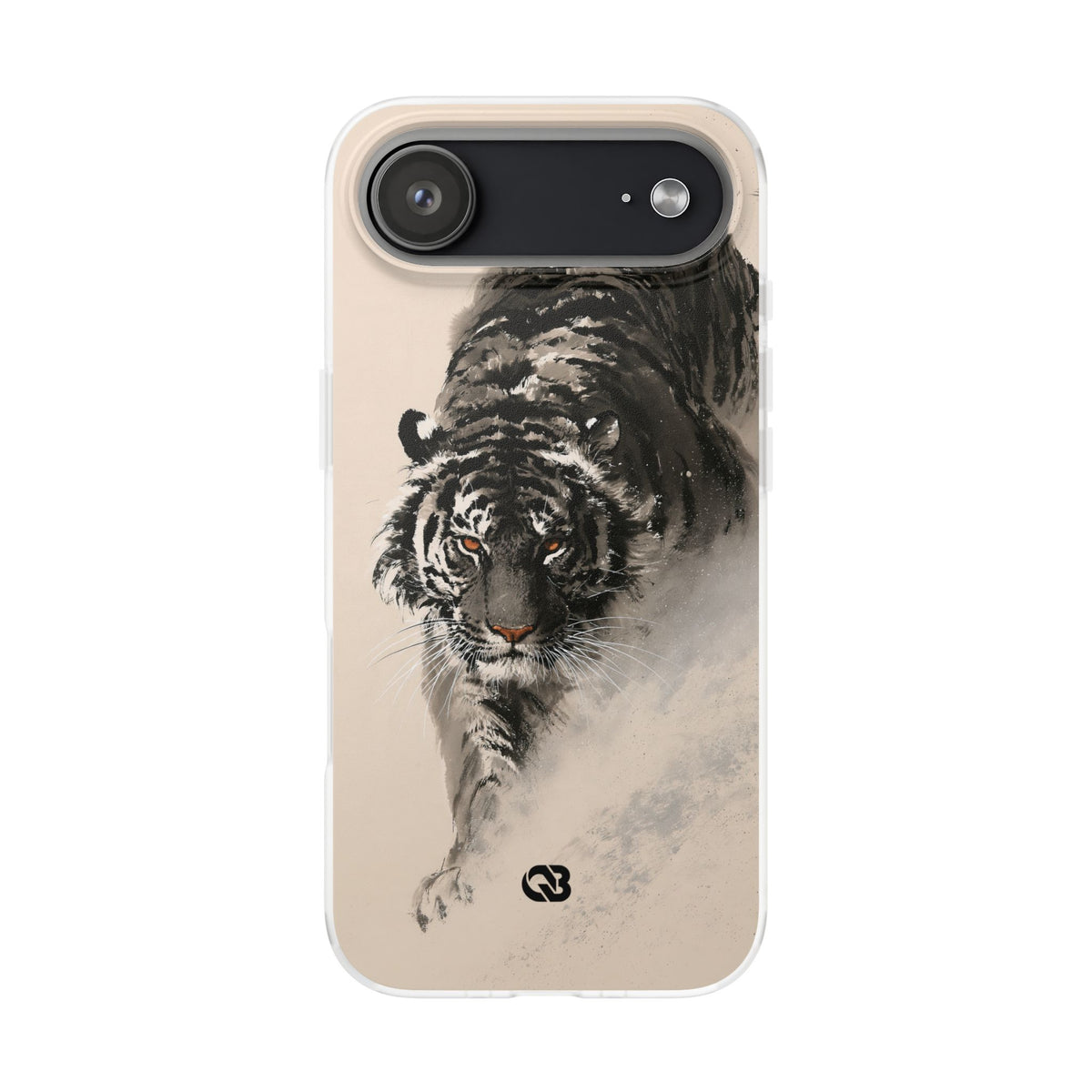 Ink Wash Tiger · Lite Phone Case for iPhone ·  Beige