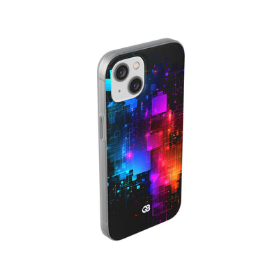 Spectral Circuit Grid · Lite Phone Case for iPhone ·  Black