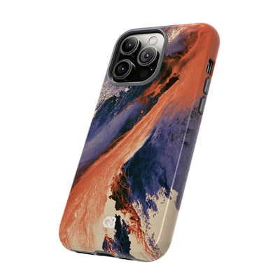 Solar Aura Drift · Tough Phone Case for iPhone · Orange