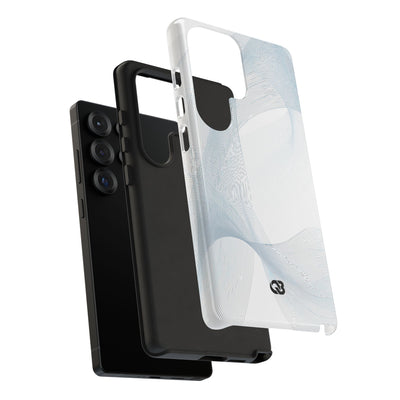 White Tough Phone Case for Samsung - Arctic Line Current