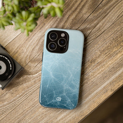 Teal Tough Phone Case for iPhone - Arctic Digital Nexus