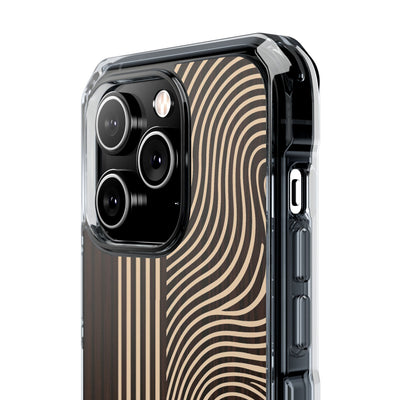 Brown Impact MagSafe Phone Case for iPhone - Espresso Sand Ridge