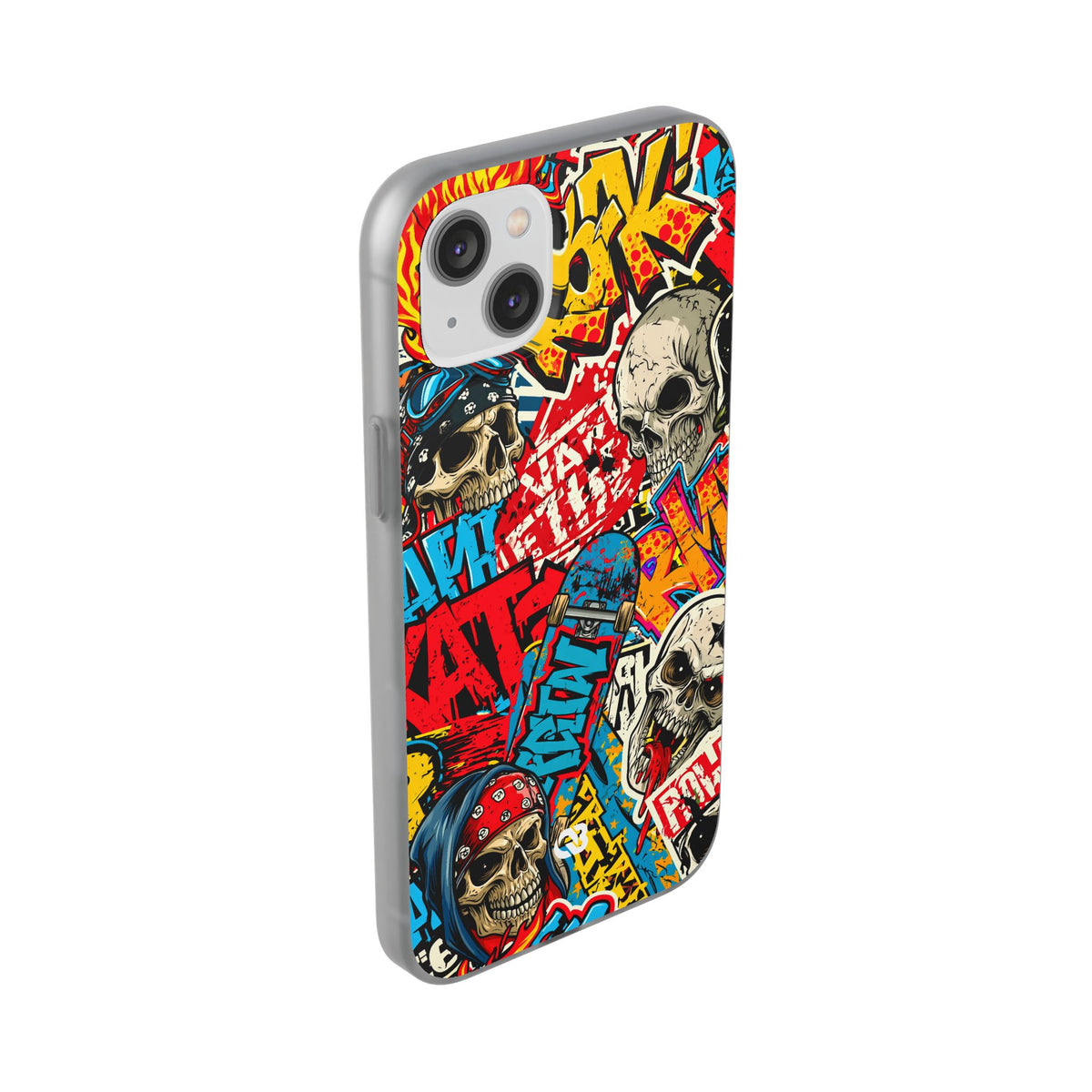 Skate Skull Riot · Lite Phone Case for iPhone ·  Red