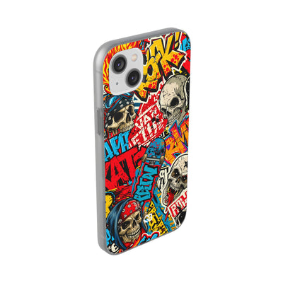 Skate Skull Riot · Lite Phone Case for iPhone ·  Red
