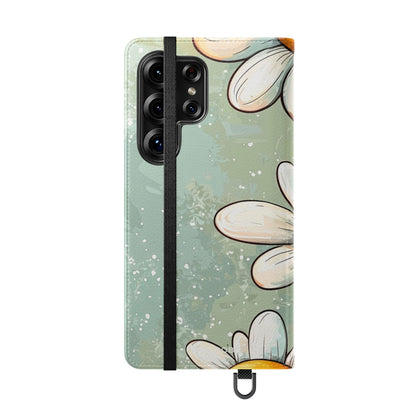 Smiling Daisies Burst - Samsung S25 Ultra Case - Wallet