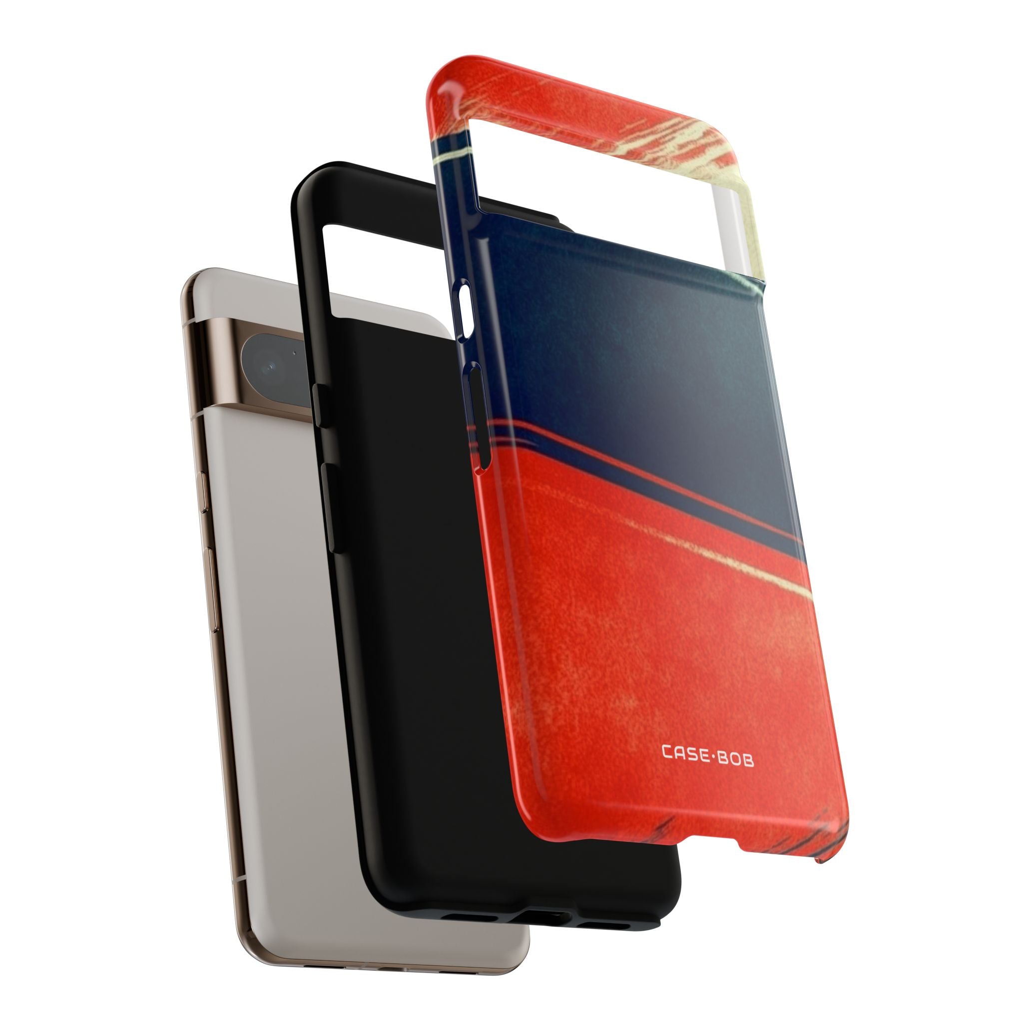 Blau diagonale Bewegung Google Pixel 8 Pro Case - Tough