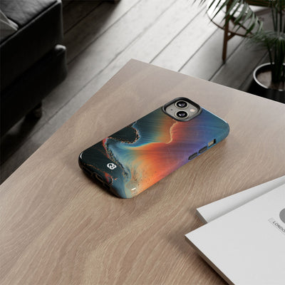 Prismatic Aura Shift · Tough Phone Case for iPhone · Blue