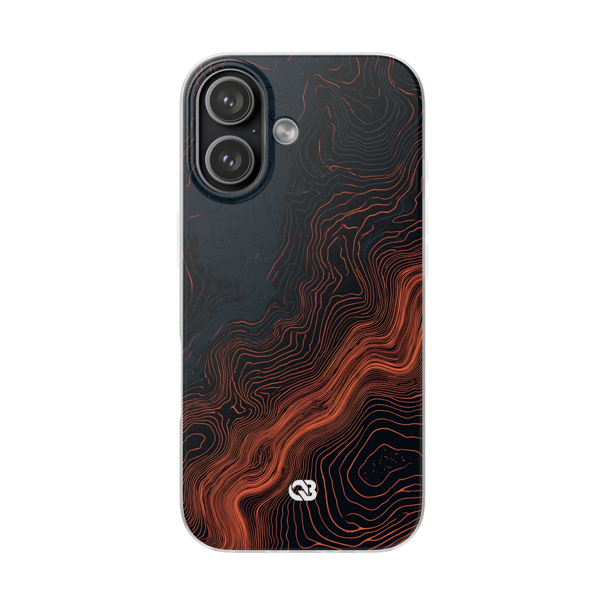 Black Lite Phone Case for iPhone - Volcanic Basalt Map
