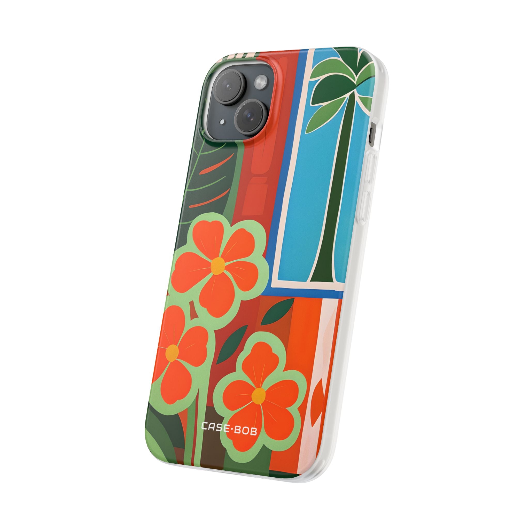 Orange Blossom Burst iPhone 15 Plus Cover - Blød