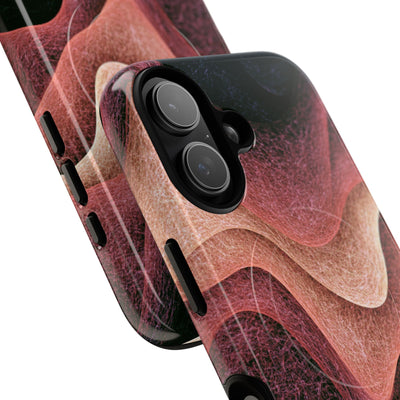 Rose Contour Waves · Tough 2.0 Magnetic Phone Case for iPhone · Pink