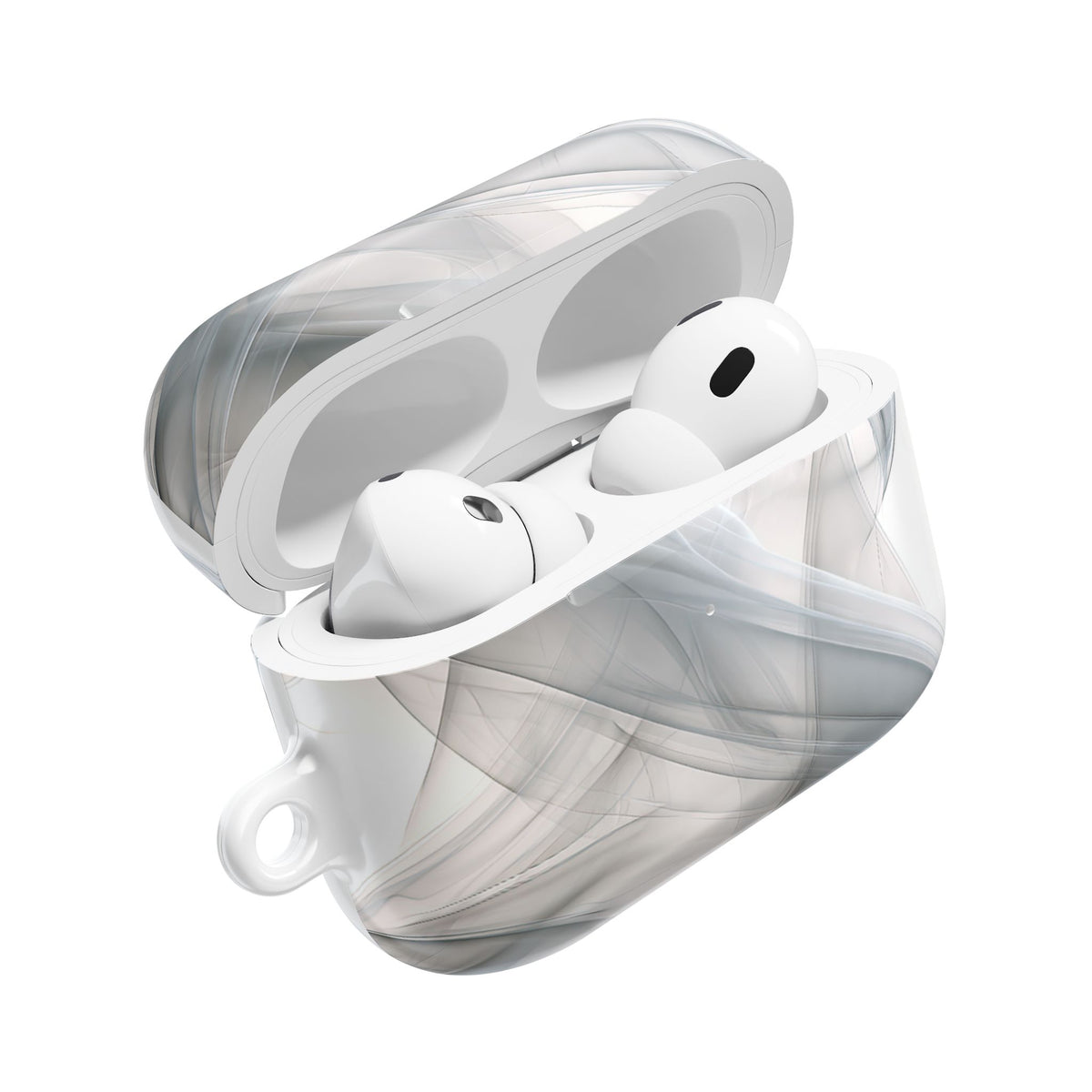 Vapor Noir · Hard Case for AirPods & AirPods Pro · White