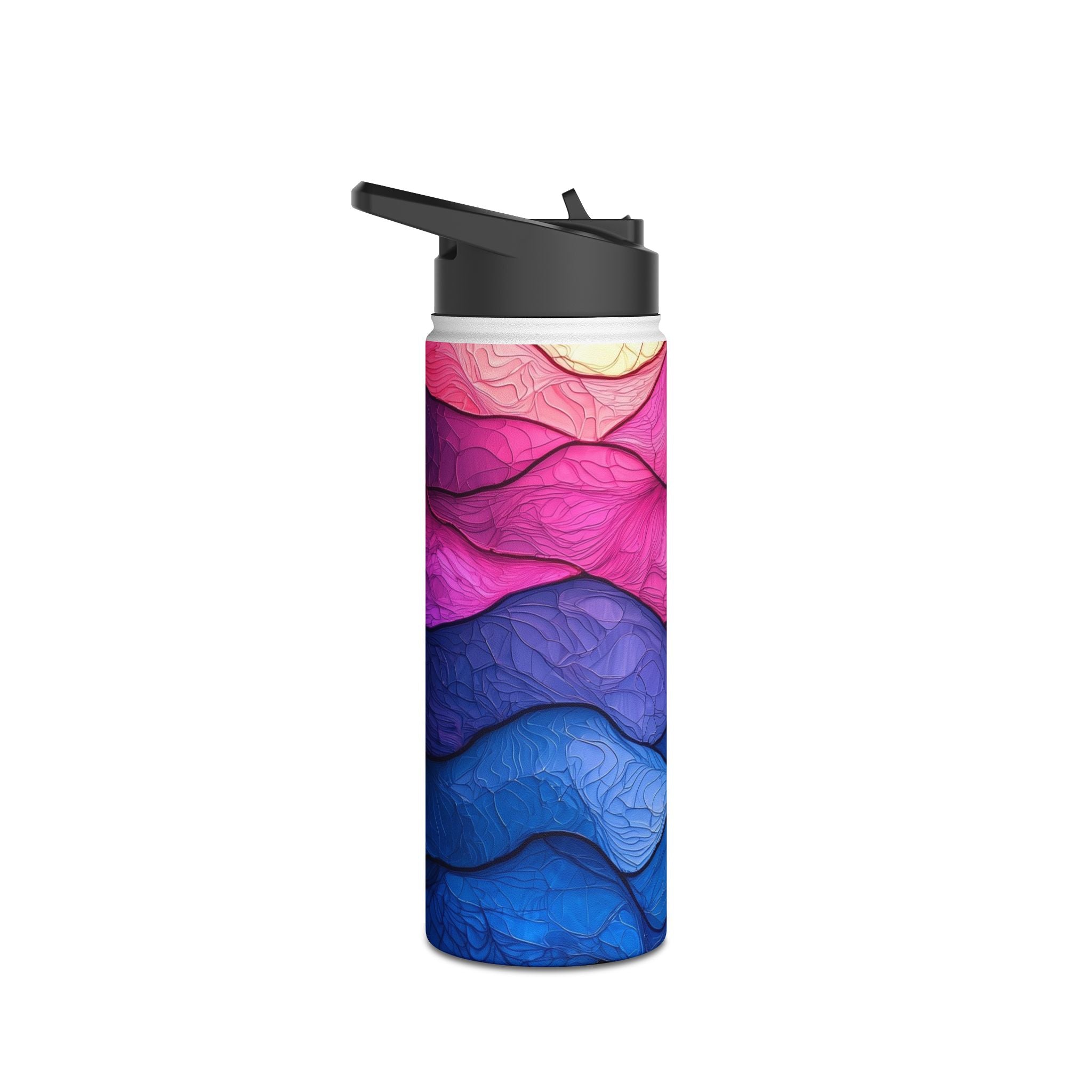 Wavy Veins - Stainless Steel Water Bottle
