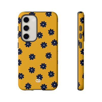 Navy Daisy Mustard · Tough Phone Case for Samsung