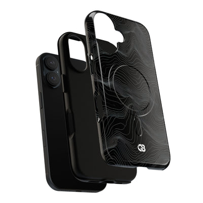 Obsidian Contour Elevation · Tough 2.0 Magnetic Phone Case for iPhone · Black