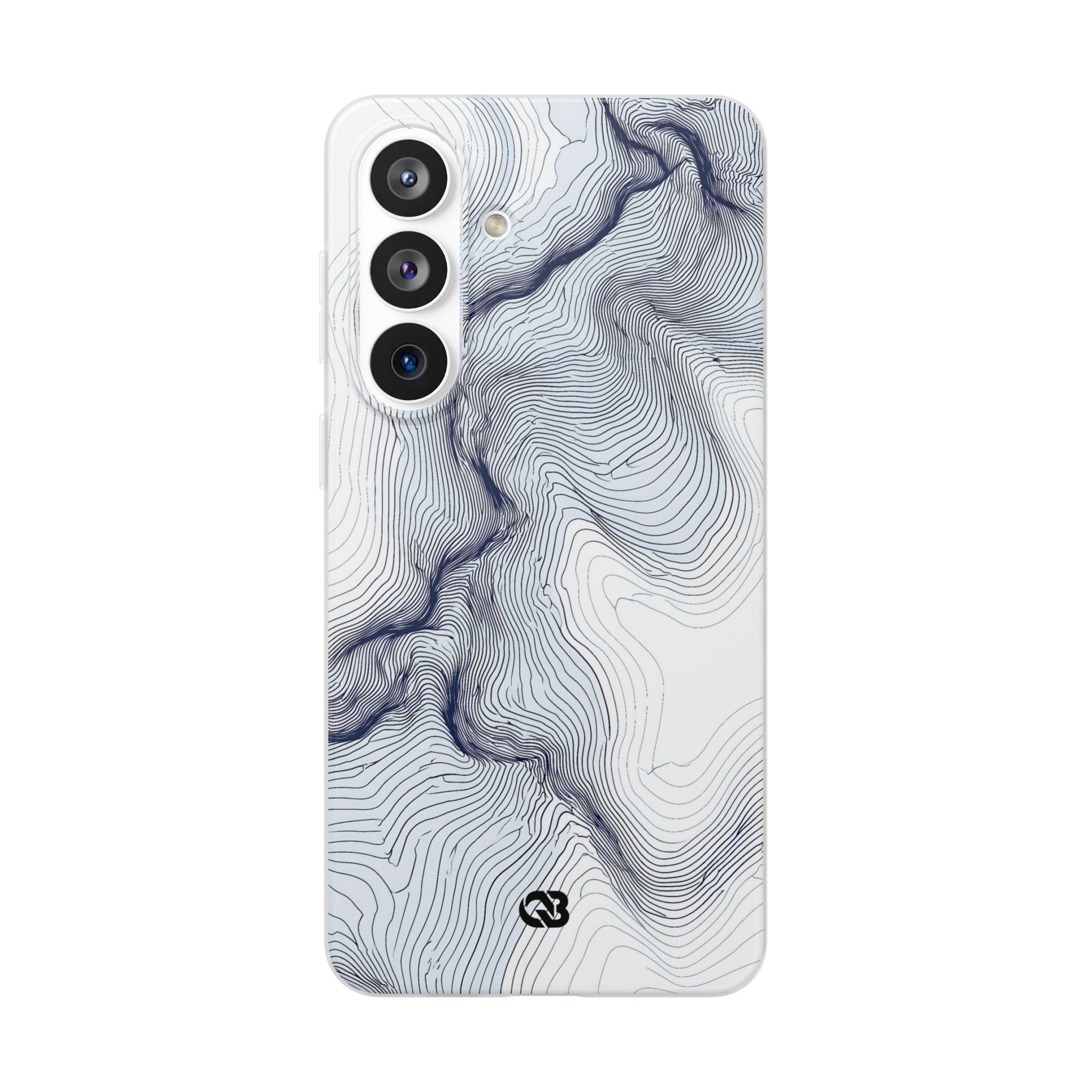 White Lite Phone Case for Samsung - Nordic Ridge Topo
