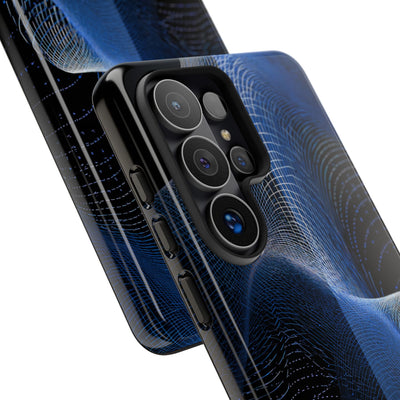 Blue Tough Phone Case for Samsung - Electric Blue Flux