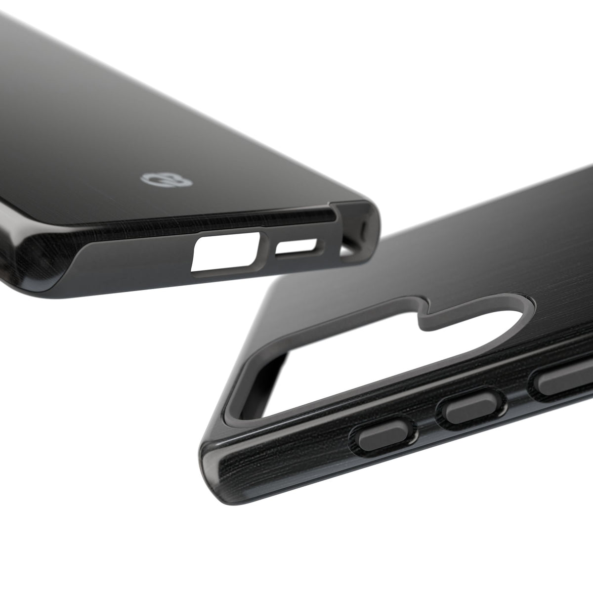 Obsidian Brushed Steel · Tough Phone Case for Samsung · Black